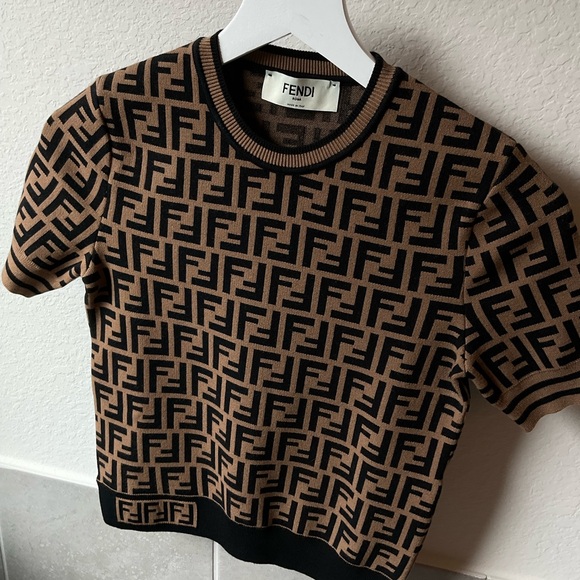 Fendi Tops - Fendi cardigan women’s small brown